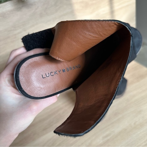 Lucky Brand Peep Toe Block Heels - Picture 4 of 5